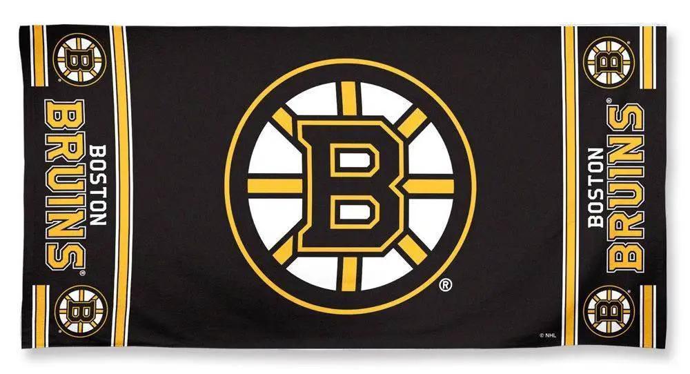  Boston Bruins Beach Towel 30x60 Cotton Velour Front -  ToylandEU™