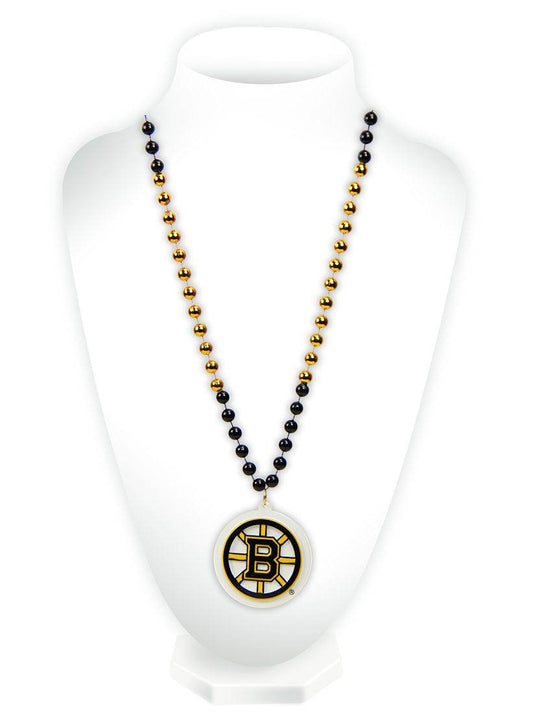 Boston Bruins Beads with Medallion Mardi Gras Style - Special Order - ToylandEU