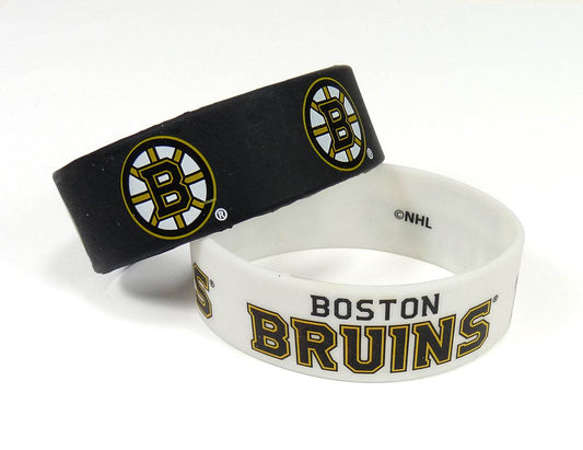 Boston Bruins Bracelets 2 Pack Wide Officially Licensed - ToylandEU