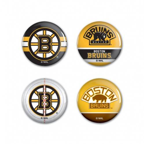 Boston Bruins Button Set 4 Pack Special Order Collectible - ToylandEU