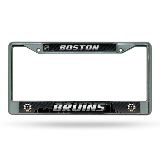 Boston Bruins Chrome License Plate Frame With Logo Insert - ToylandEU