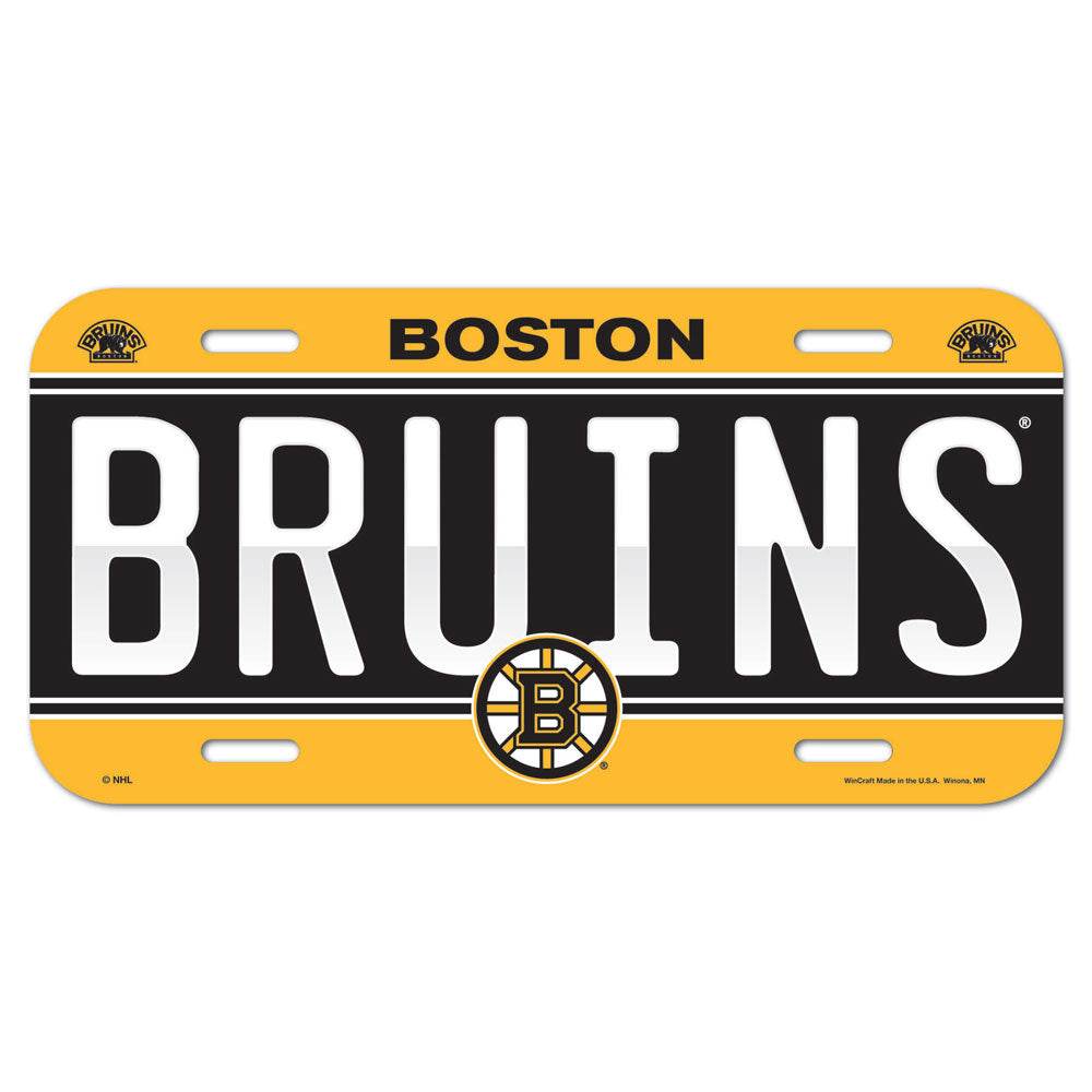 Boston Bruins Durable Plastic License Plate 6x12 Inches - ToylandEU