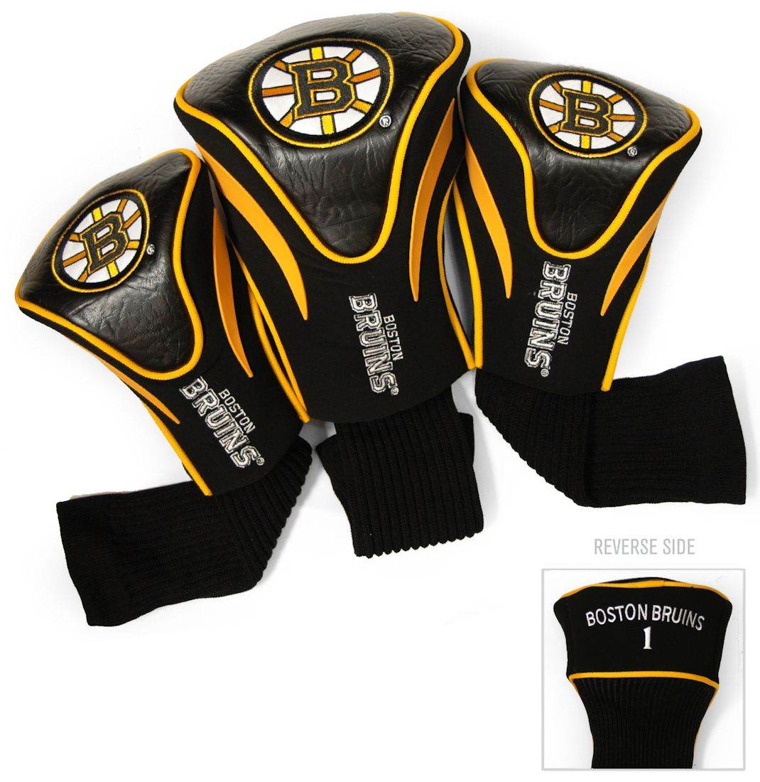 Boston Bruins Golf Club Headcover Set 3 Piece Contour Style - ToylandEU