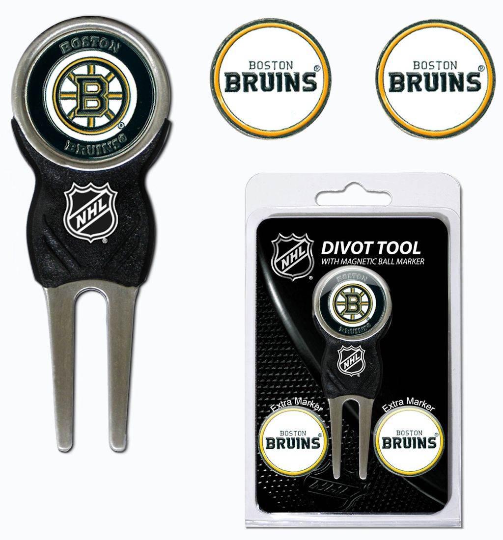 Boston Bruins Golf Divot Tool with 3 Markers Nickel Finish - ToylandEU