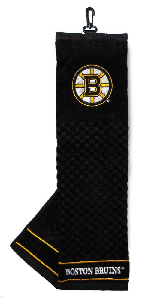 Boston Bruins Golf Towel Embroidered 16x22 Tri Fold - ToylandEU