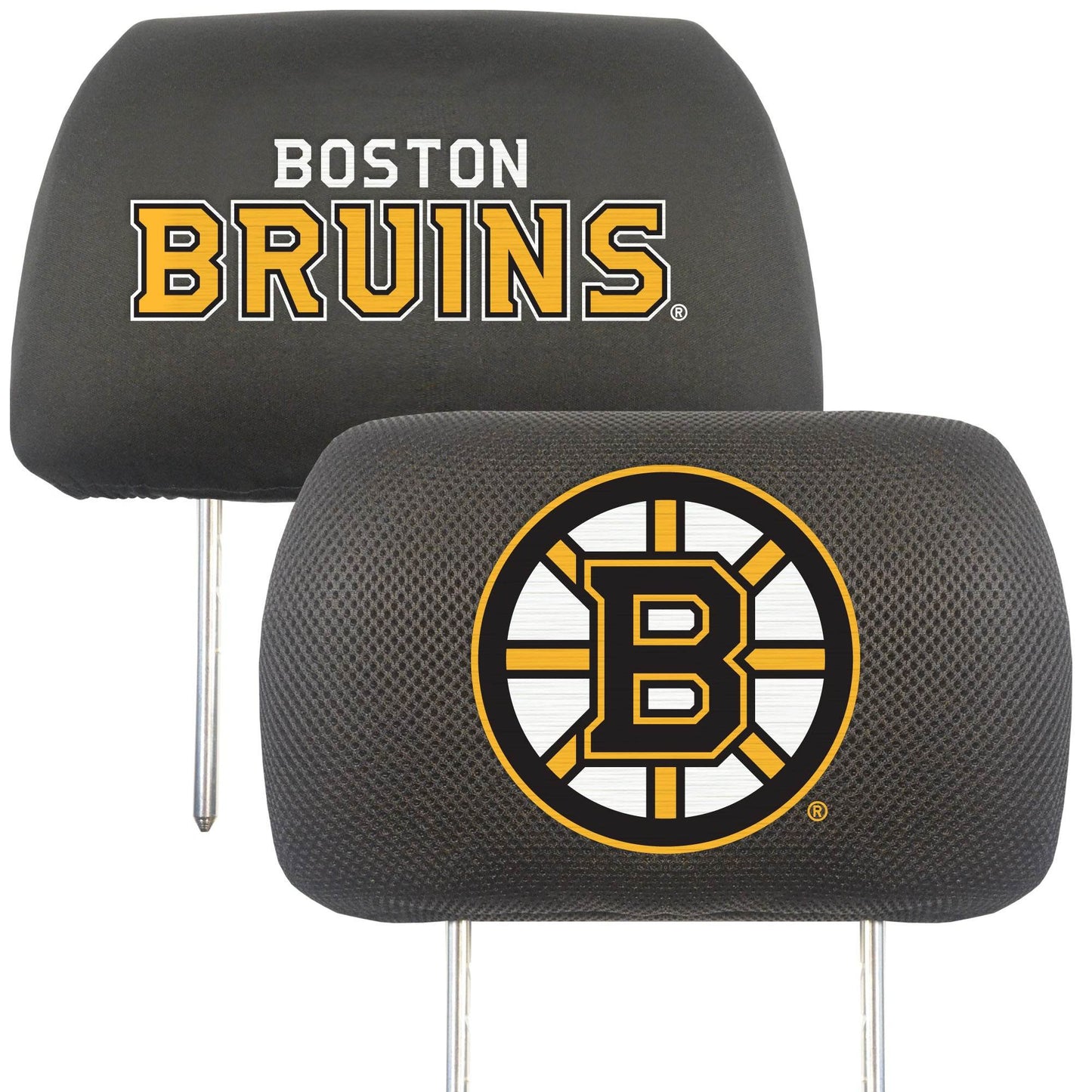 Boston Bruins Headrest Covers By FanMats Embroidered - ToylandEU