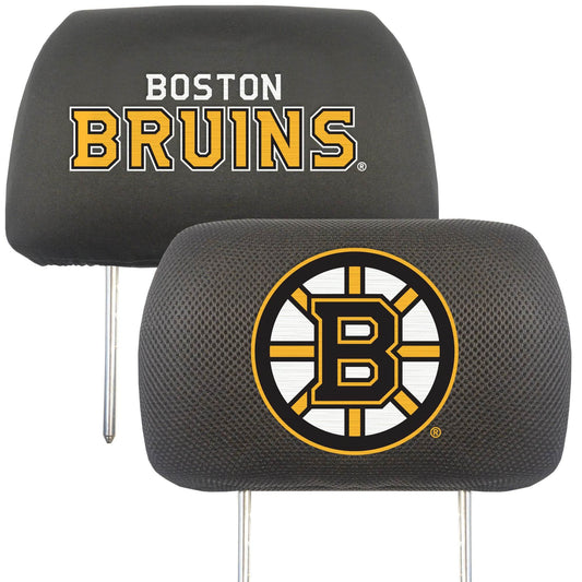 Boston Bruins Headrest Covers By FanMats Embroidered - ToylandEU