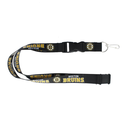 Boston Bruins Lanyard Black Aminco Breakaway Quick Release - ToylandEU