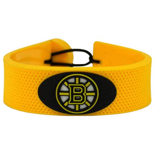 Boston Bruins Leather Bracelet Team Color Hockey CO - ToylandEU