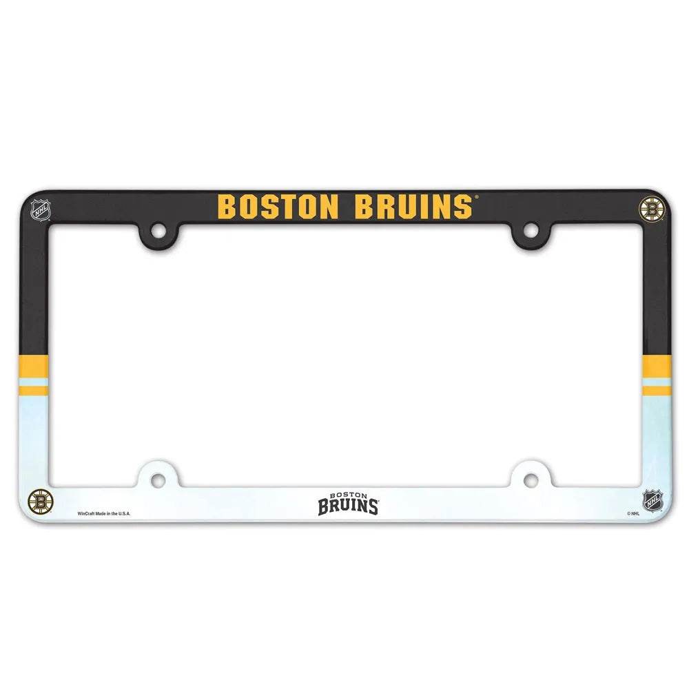 Boston Bruins License Plate Frame Plastic Full Color Style - Special Order - ToylandEU