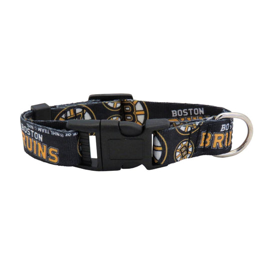 Boston Bruins Pet Collar Size L Little Earth Pattern - ToylandEU
