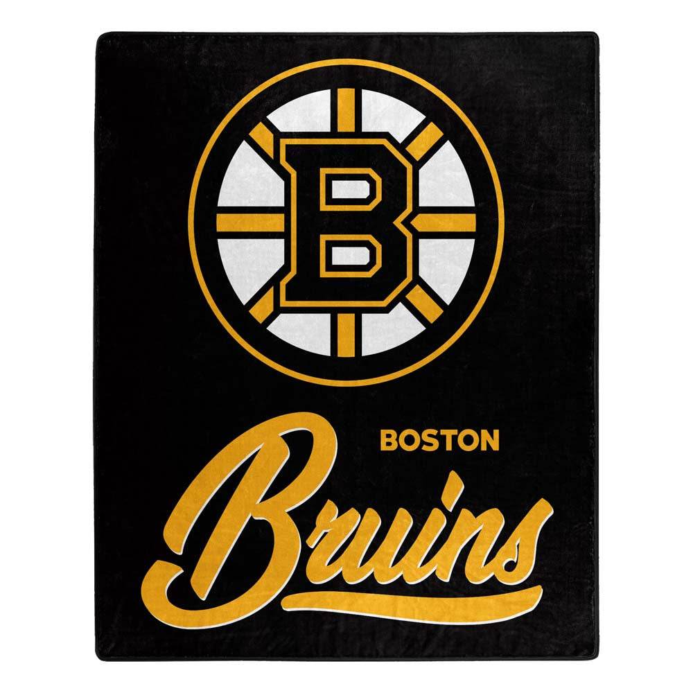 Boston Bruins Raschel Blanket 50x60 Signature Design - ToylandEU