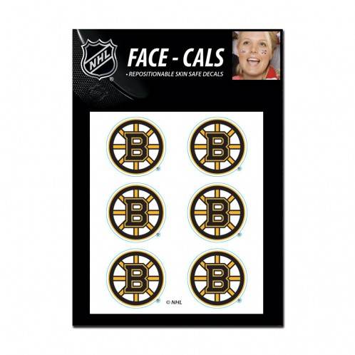 Boston Bruins Tattoo Face Cals Waterless Peel Decals - ToylandEU