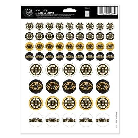 Boston Bruins Vinyl Sticker Sheet 8.5x11 Decals Bundle - ToylandEU