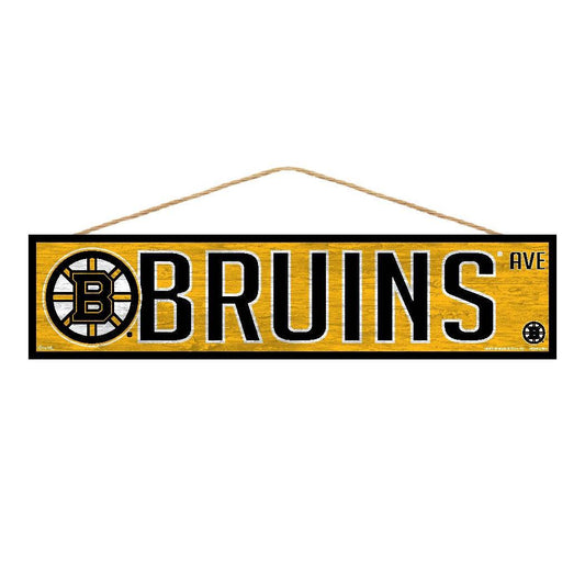 Boston Bruins Wood Sign 4x17 Avenue Design Wincraft - ToylandEU