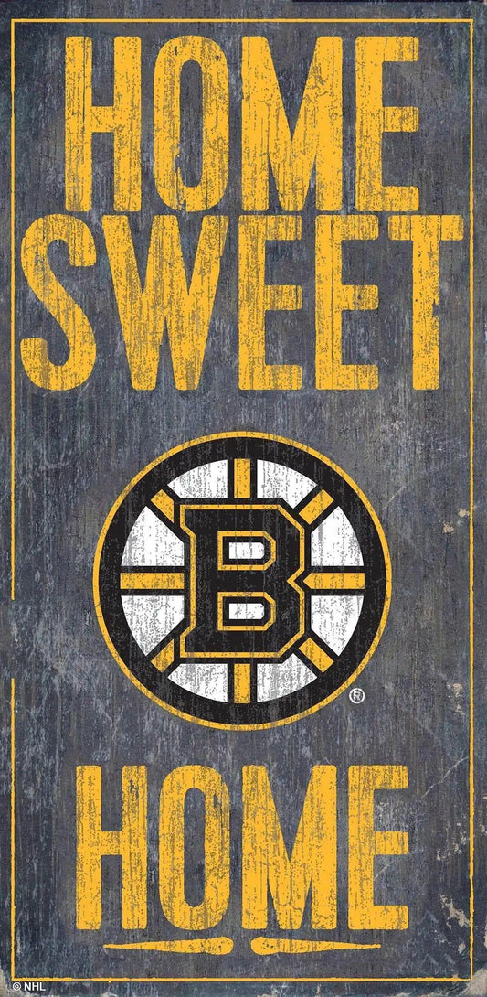  Boston Bruins Wood Sign 6x12 Home Sweet Home Design -  ToylandEU™