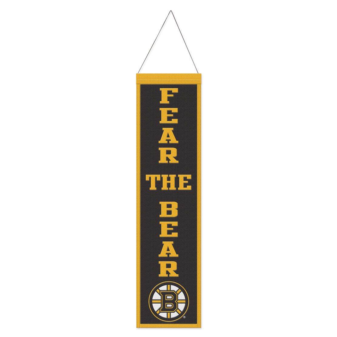 Boston Bruins Wool Banner 8x32 Heritage Slogan Design - ToylandEU