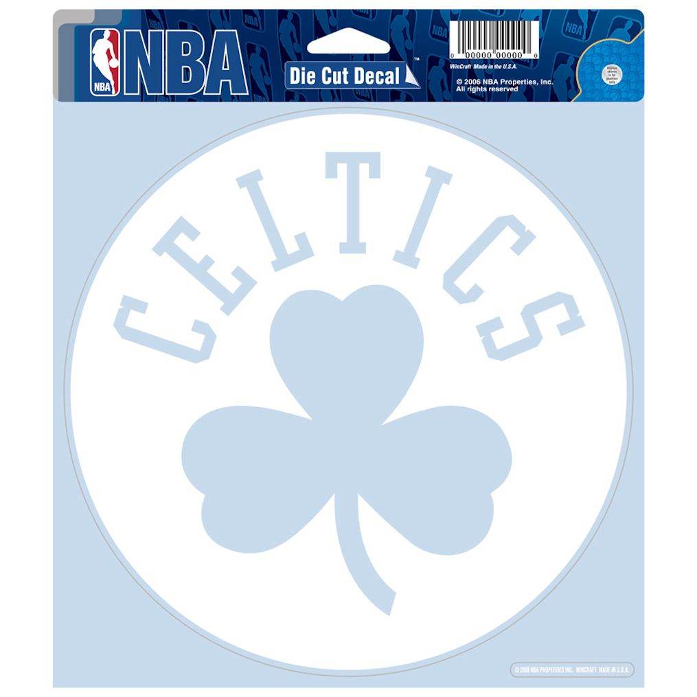 Boston Celtics 8x8 Die Cut White Decal Special Order - ToylandEU