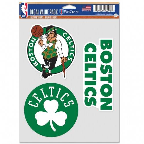 Boston Celtics Decal Pack Fan Indoor Outdoor 3 Design Set - ToylandEU