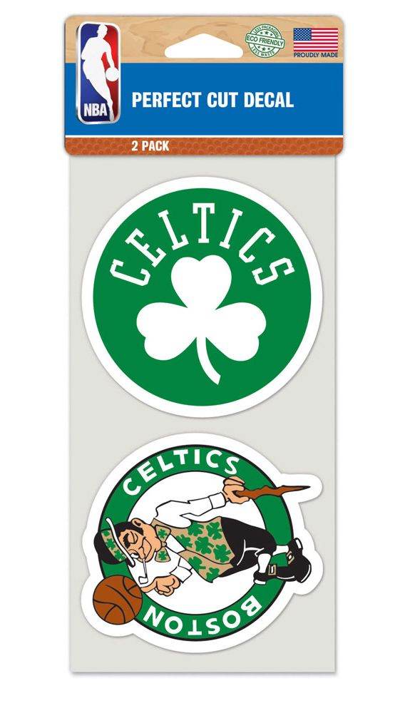 Boston Celtics Die Cut Decals Set Of 2 Outdoor Vinyl - ToylandEU