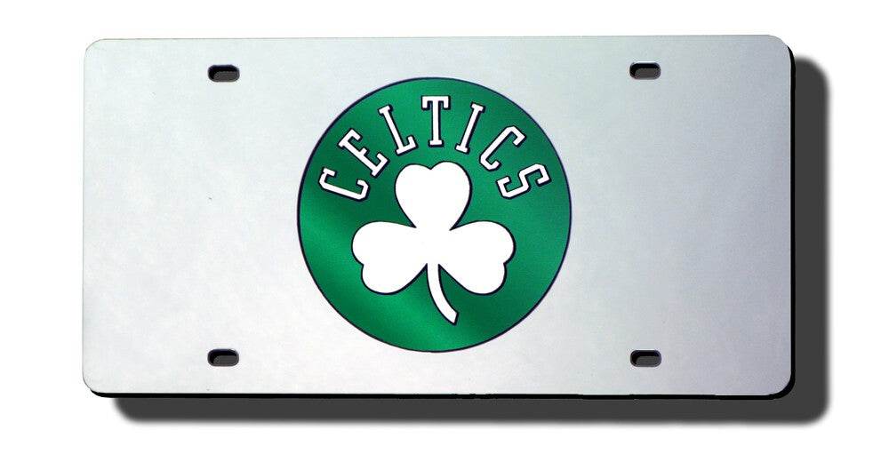 Boston Celtics Laser Cut Silver License Plate Special Order - ToylandEU