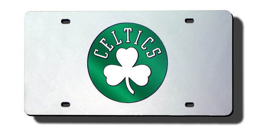 Boston Celtics Laser Cut Silver License Plate Special Order - ToylandEU