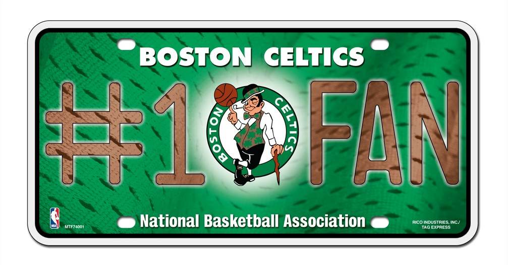 Boston Celtics License Plate #1 Fan - Special Order - ToylandEU