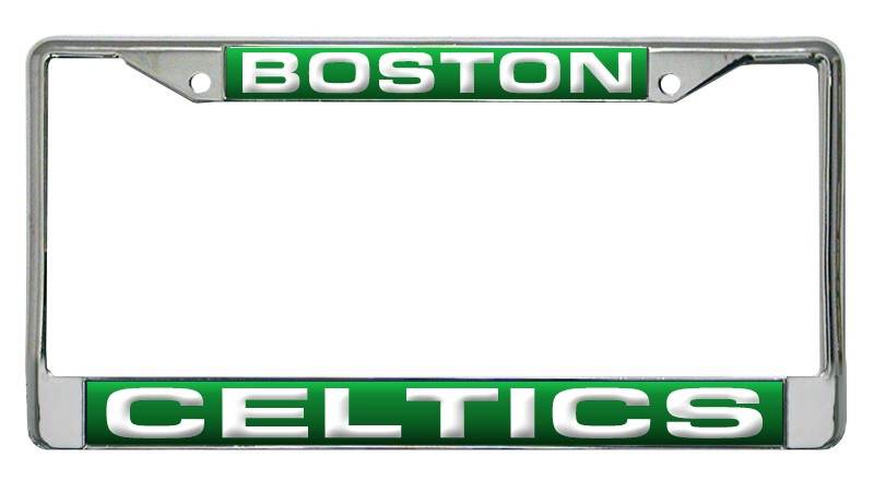 Boston Celtics License Plate Frame Chrome Laser Cut - ToylandEU
