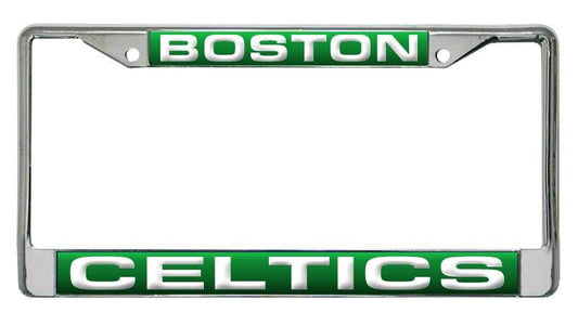 Boston Celtics License Plate Frame Chrome Laser Cut - ToylandEU
