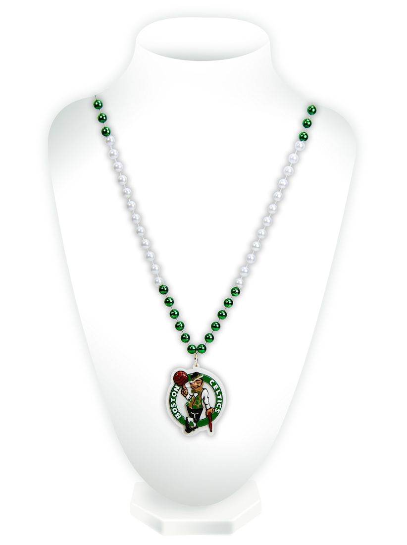 Boston Celtics Mardi Gras Beads Medallion Special Order - ToylandEU