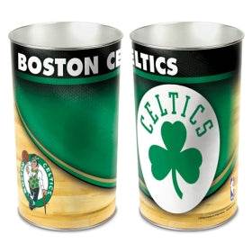 Boston Celtics Metal Wastebasket 15 Inch Team Decor - ToylandEU