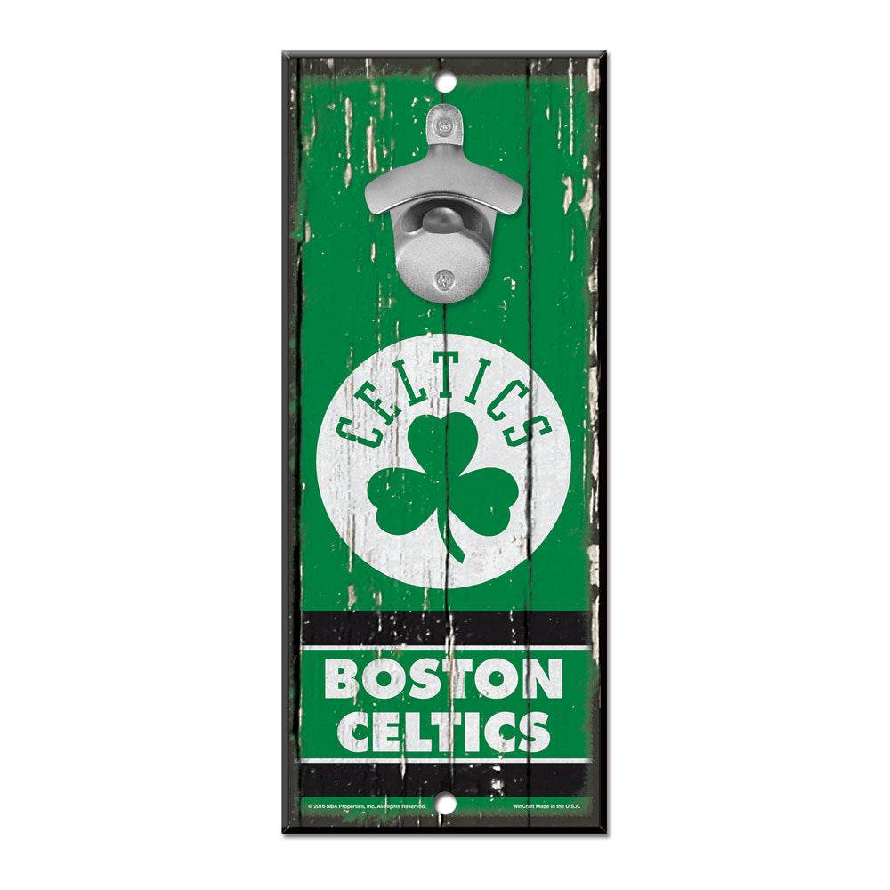 Boston Celtics Sign Wood Bottle Opener 5x11 Retro Wall - ToylandEU