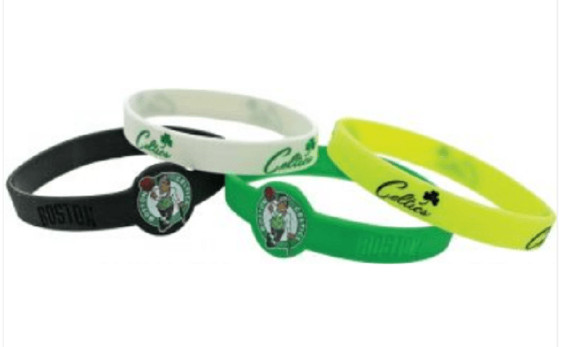 Boston Celtics Silicone Bracelets 4Pk Officially Licensed - ToylandEU