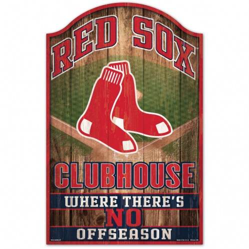 Boston Red Sox 11x17 Wood Sign Fan Cave Decor Display - ToylandEU