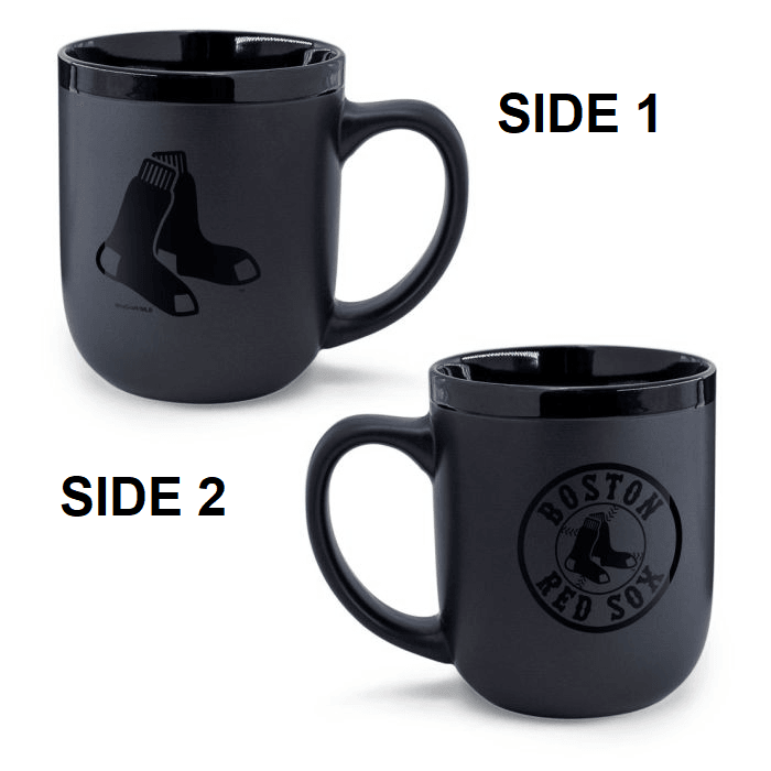 Boston Red Sox 17oz Matte Black Coffee Mug Official - ToylandEU