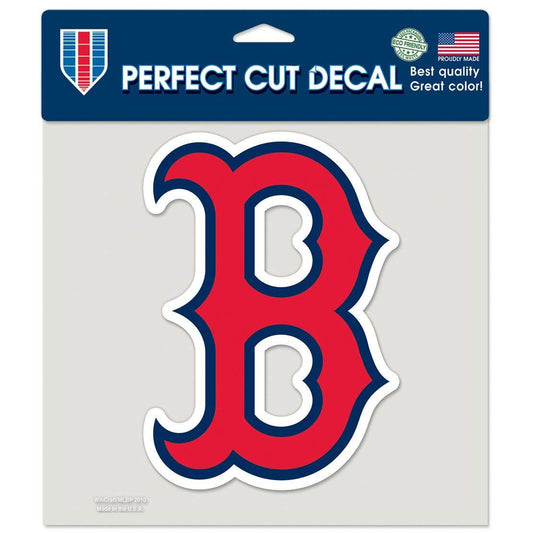 Boston Red Sox 8x8 Perfect Cut Color B Logo Decal Vinyl - ToylandEU