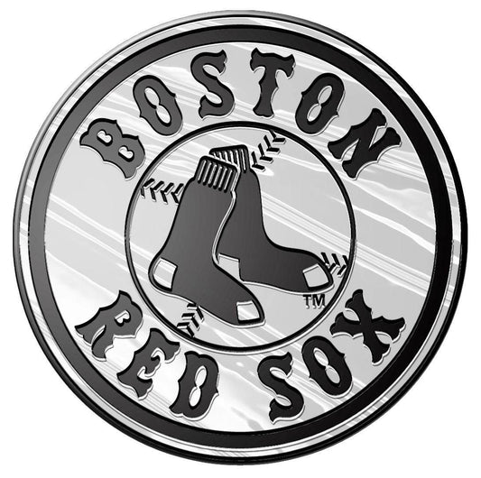 Boston Red Sox Auto Emblem - Silver - Round Logo - ToylandEU
