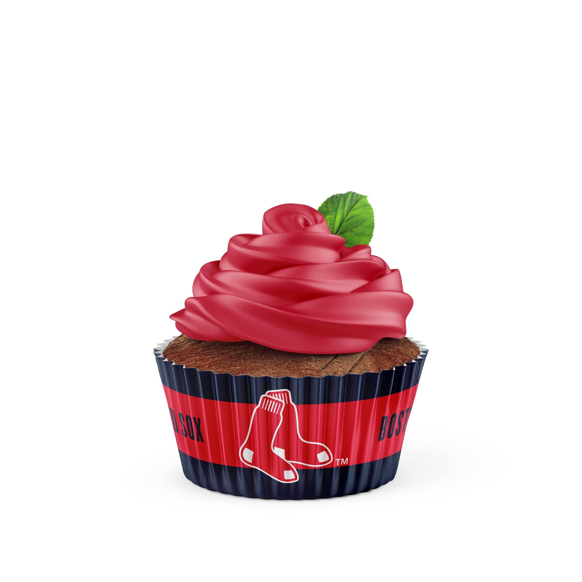 Boston Red Sox Baking Cups Large Pack Of 50 Sports Vault - ToylandEU