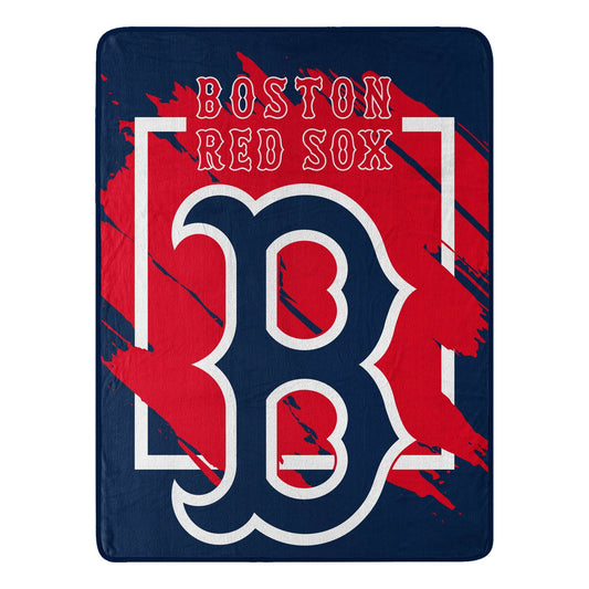 Boston Red Sox Blanket 46x60 Micro Raschel Design Pattern - ToylandEU