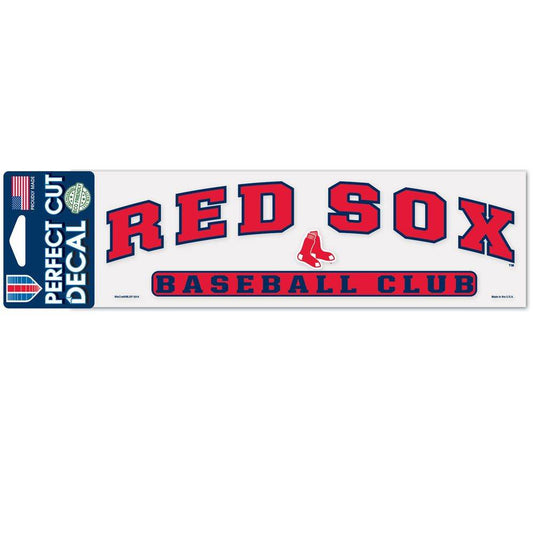 Boston Red Sox Decal 3x10 Perfect Cut Color Outdoor Vinyl - ToylandEU