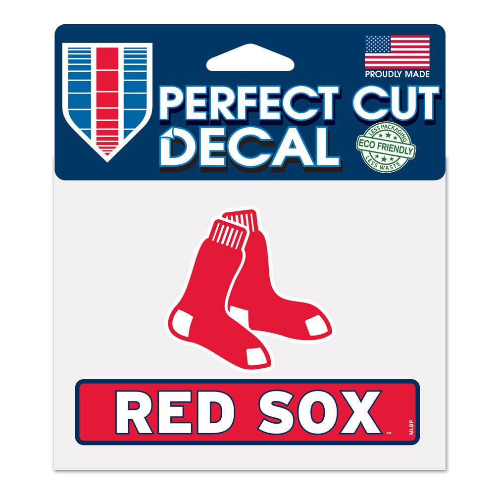 Boston Red Sox Decal Perfect Cut Color Outdoor Vinyl - ToylandEU