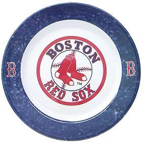 Boston Red Sox Dinner Plate Set 4 Piece Melamine Dinnerware - ToylandEU