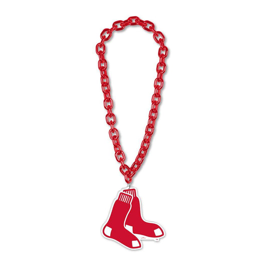 Boston Red Sox Foam Logo Necklace On 38 Inch Fan Chain - ToylandEU