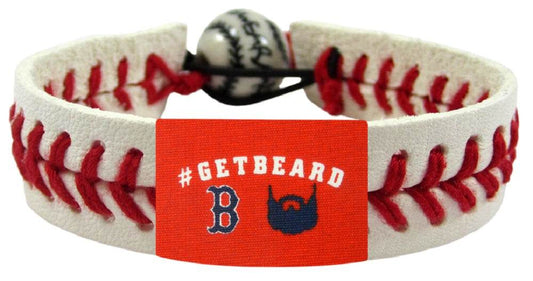 Boston Red Sox GetBeard Classic Leather Baseball Bracelet - ToylandEU