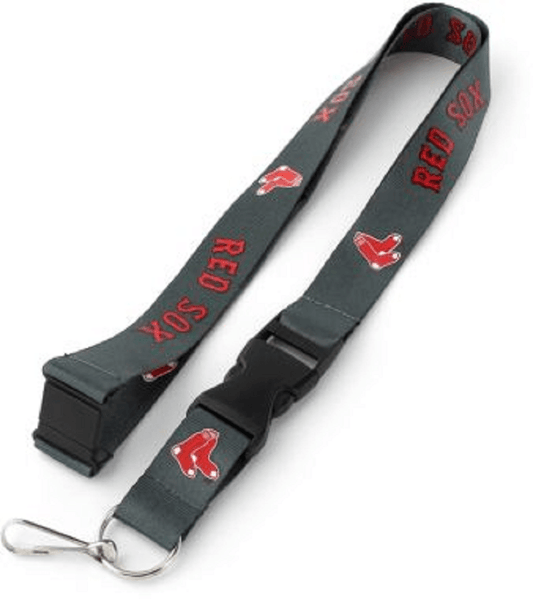 Boston Red Sox Lanyard Charcoal Breakaway Tab Quick Release - ToylandEU