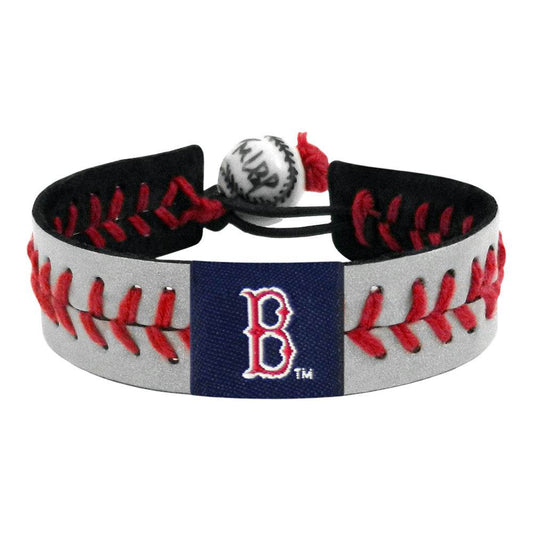 Boston Red Sox Leather Baseball Bracelet Bead Adjustable - ToylandEU