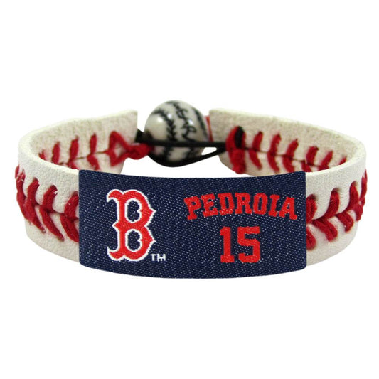 Boston Red Sox Leather Bracelet Dustin Pedroia CO Fans - ToylandEU