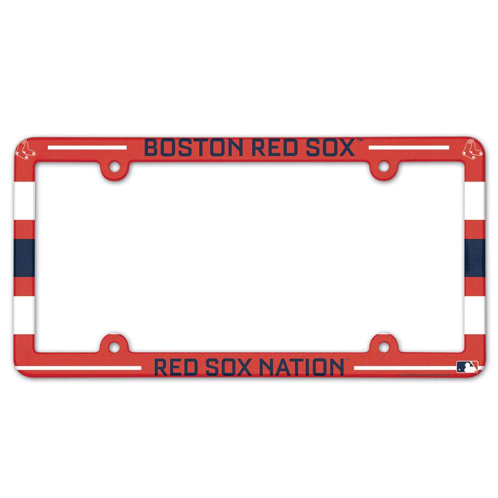 Boston Red Sox License Plate Frame Plastic Full Color Style - ToylandEU