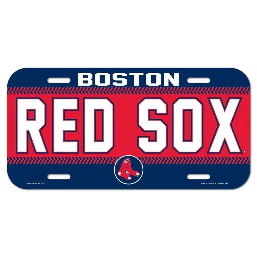  Boston Red Sox License Plate Plastic Officially Licensed -  ToylandEU™