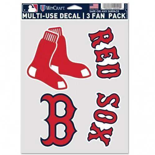  Boston Red Sox Multi Use Decal 3 Pack Set Bundle For Fans -  ToylandEU™